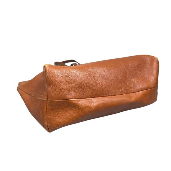 Madewell Women's Brown Vegan Leather Double Strap Travel Tote Hand Shoulder Bag - Picture 2 of 7